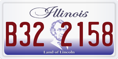 IL license plate B322158