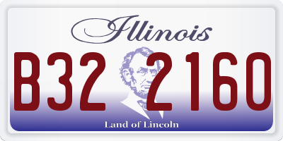 IL license plate B322160