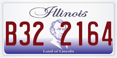 IL license plate B322164