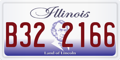 IL license plate B322166