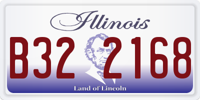 IL license plate B322168