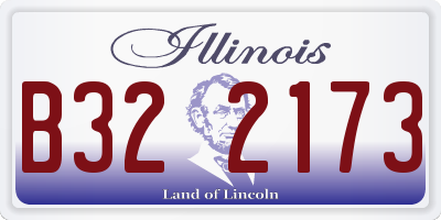 IL license plate B322173