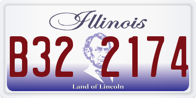 IL license plate B322174