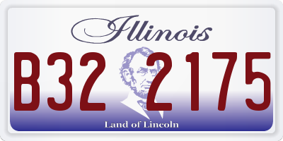 IL license plate B322175