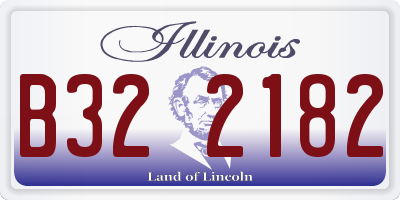 IL license plate B322182