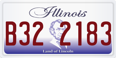 IL license plate B322183