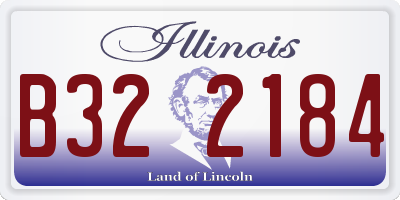 IL license plate B322184