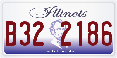 IL license plate B322186