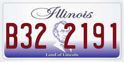 IL license plate B322191