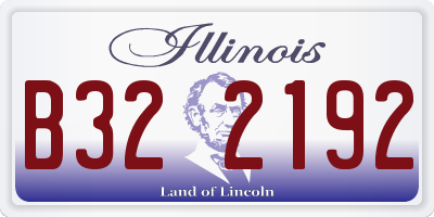 IL license plate B322192
