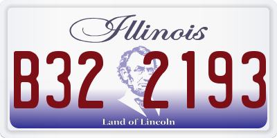 IL license plate B322193