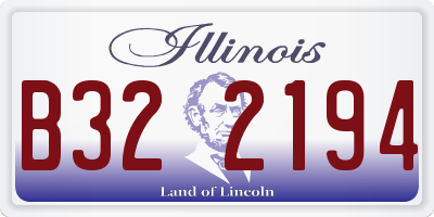 IL license plate B322194