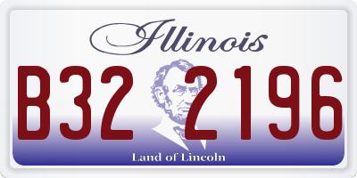 IL license plate B322196