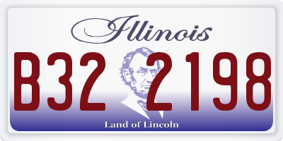 IL license plate B322198