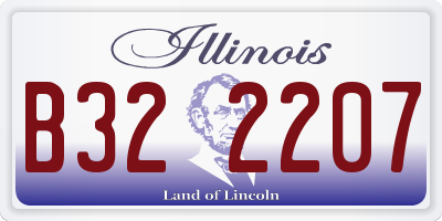 IL license plate B322207