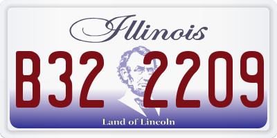 IL license plate B322209