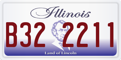 IL license plate B322211
