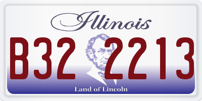 IL license plate B322213