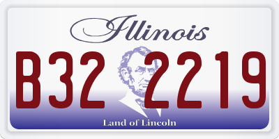 IL license plate B322219