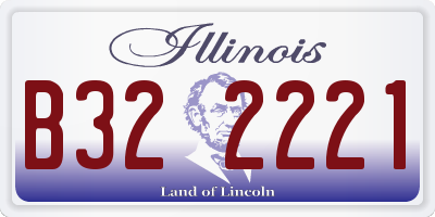 IL license plate B322221