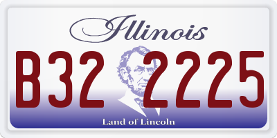 IL license plate B322225
