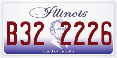 IL license plate B322226