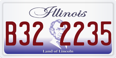 IL license plate B322235