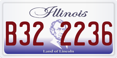 IL license plate B322236