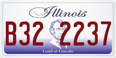 IL license plate B322237