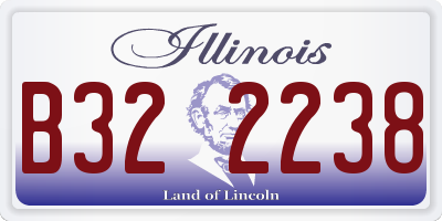IL license plate B322238
