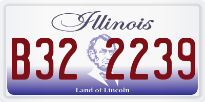 IL license plate B322239