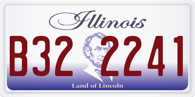 IL license plate B322241