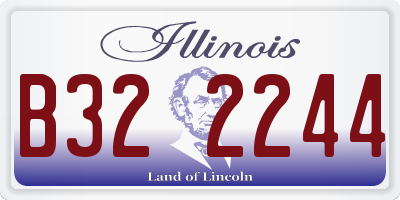 IL license plate B322244