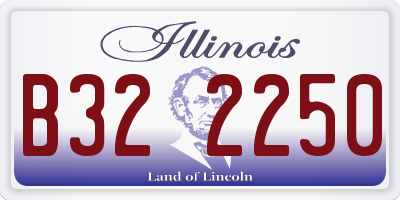 IL license plate B322250