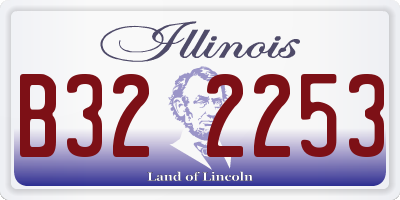 IL license plate B322253