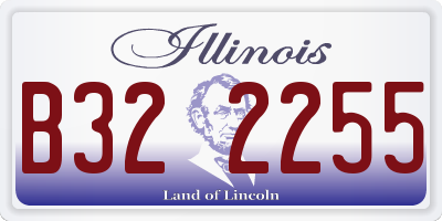 IL license plate B322255