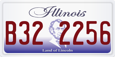 IL license plate B322256