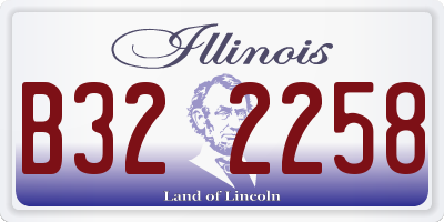 IL license plate B322258