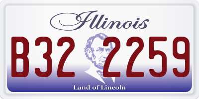 IL license plate B322259