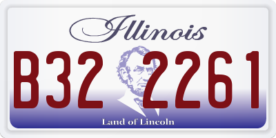 IL license plate B322261