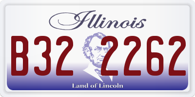 IL license plate B322262
