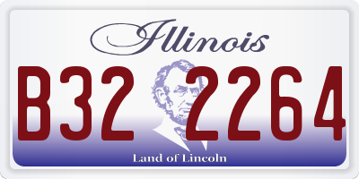 IL license plate B322264