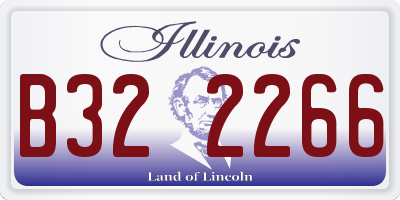 IL license plate B322266