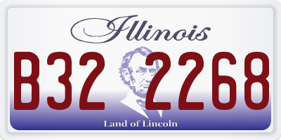 IL license plate B322268