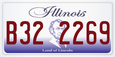 IL license plate B322269