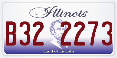 IL license plate B322273