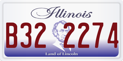 IL license plate B322274