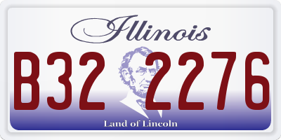IL license plate B322276