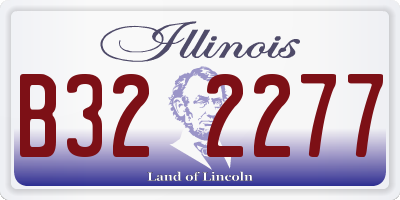 IL license plate B322277