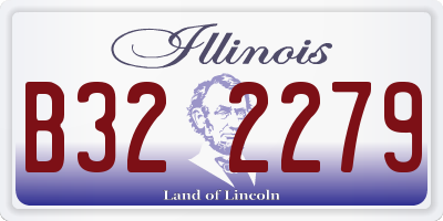 IL license plate B322279
